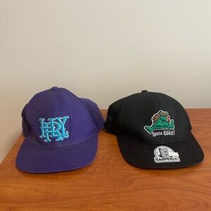 Purple and Black Baseball Caps